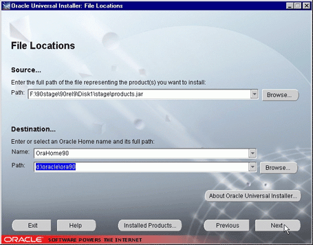 Installing the Oracle9i Database